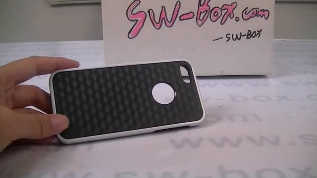 3D Cube Styled TPU Skin Case for iPhone 5 Black/White смотреть онлайн
