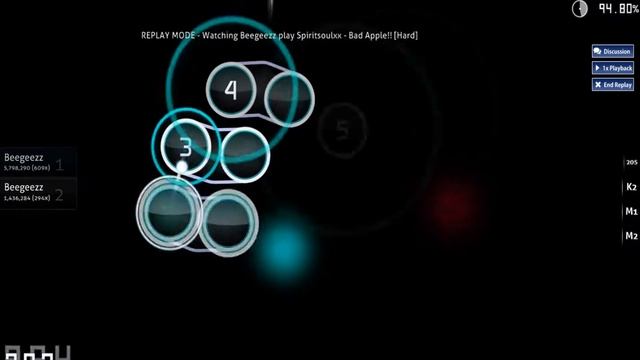Bad Apple!! (Instrumental) - Hard Mode смотреть онлайн