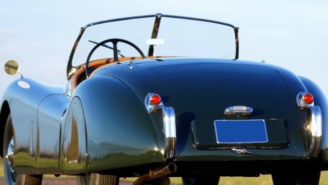 1954 jaguar XK 120 OTS - roadster (HD photo video with stereo engine sounds!) смотреть онлайн