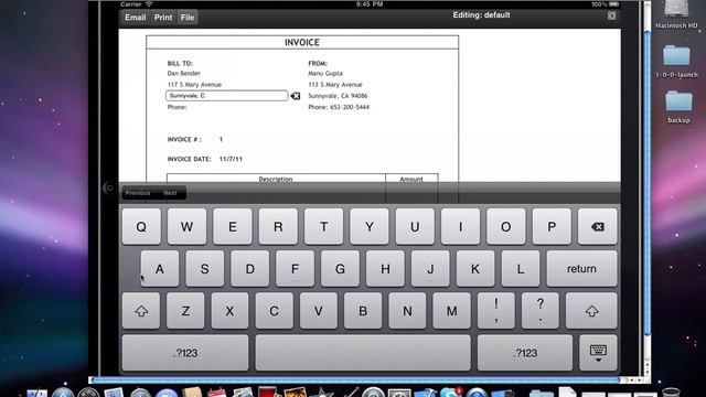 Invoice Suite on iPad смотреть онлайн