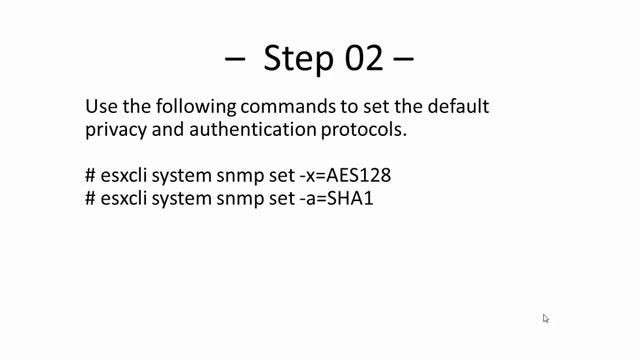 Vmware ESXi: SNMPv3 Configuration смотреть онлайн