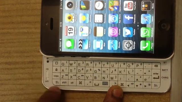 iPhone 5 Keyboard Case смотреть онлайн