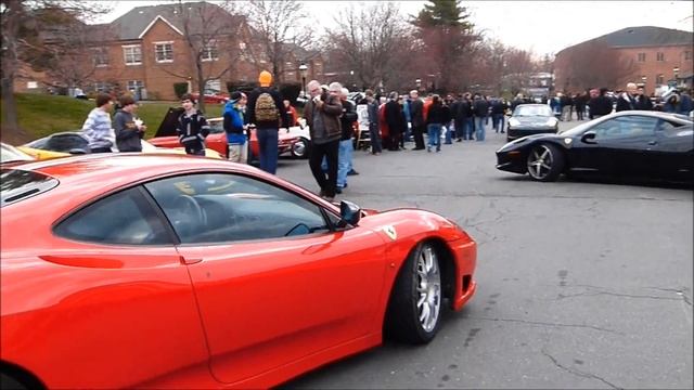 Lamborghini Murcielago Wheel Spin, 24 GT-R's, and Crazy Aston Martin Acceleration. смотреть онлайн