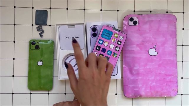 ☁️paper diy☁️iphone 16 ,iphon 15 mini , Ipad pro unboxing !| ASMR | смотреть онлайн