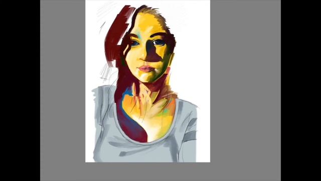 Digital painting in Autodesk sketchbook on iPad 6th Gen 2018 смотреть онлайн