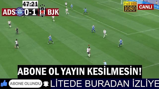 BEŞİKTAŞ ADANA DEMİRSPOR MAÇI CANLI İZLE