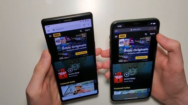 Sony Xperia 1 vs iPhone 11 Pro Max Speed Test, Speakers, Battery & Cameras! смотреть онлайн