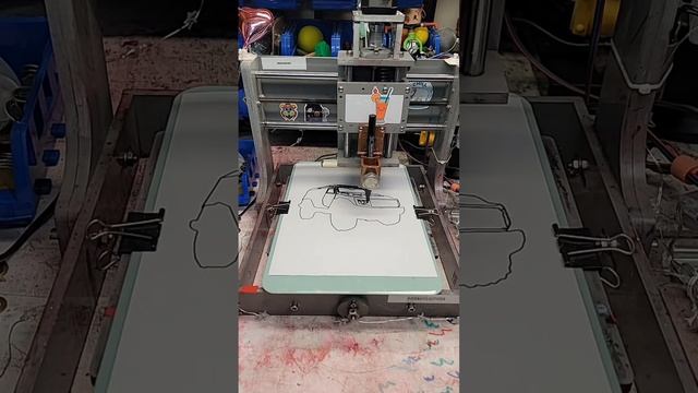 How to Draw a Truck Hummer with a CNC Pen Plotter: Painful ASMR Edition смотреть онлайн