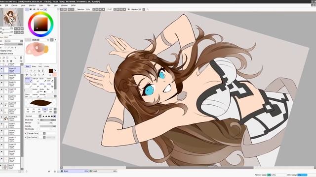 Learning Genshin Impact artstyle — Speedpaint (paint tool sai+photoshop) смотреть онлайн