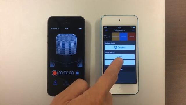 Voice Recorder HD : Use AirDrop to Share Audio File Between Two iOS Devices. смотреть онлайн