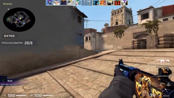 5900 ELO donk Spirit DOMINATES MIRAGE with 34 KILLS!🔥 w/ArtFr0st/zont1x/chopper FACEIT  / CSGO POV