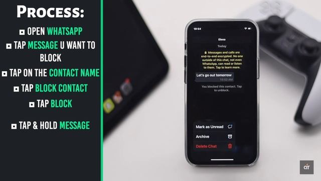 Permanently Delete Block Contact on WhatsApp in iPhone (How To) смотреть онлайн