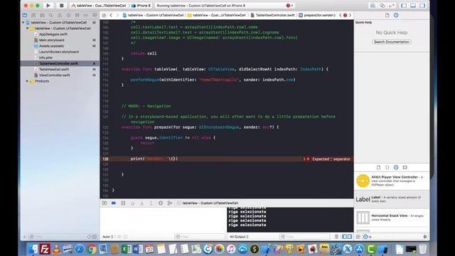 65 - TableView | Passaggio di informazioni - IOS 12 e Xcode 10 | Italiano смотреть онлайн