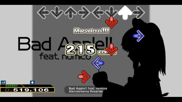 【DDR A】 Bad Apple! feat.nomico [DOUBLE EXPERT] 譜面確認＋クラップ смотреть онлайн
