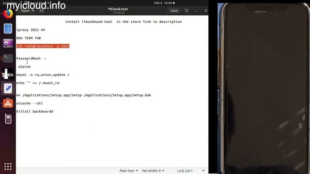 iCloud Bypass iPhone X iOS 13.2.3 linux Ubuntu смотреть онлайн