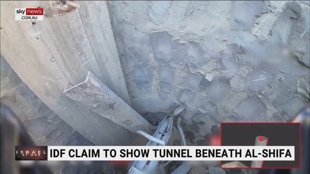 IDF release video claiming to show tunnel underneath Al-Shifa Hospital смотреть онлайн