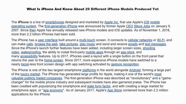 What is iPhone ? History of iPhone ? Know about 29 different iPhone Models Produced #rubalsolution смотреть онлайн