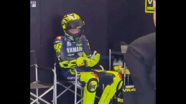 Valentino Rossi And Marc Marquez Action  On Portimao WSBK Test 2024