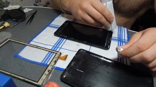 Texet 7 - Замена сенсора (тачскрина).