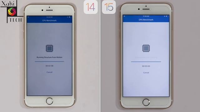 iPhone 6s Plus GeekBench 5 test iOS 14 vs iOS 15 смотреть онлайн
