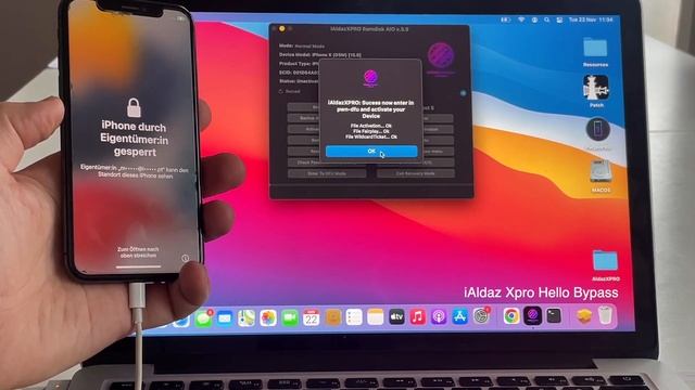 iAldaz Xpro Hello bypass for iOS15 & 16 mac tool iPhones and iPads screen lock смотреть онлайн