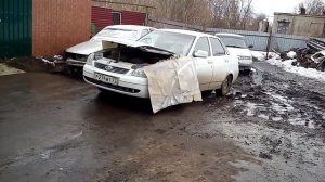 Двери от ваз2110 (десятки) на приору- результат.