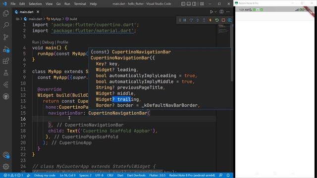 Flutter - CupertinoApp & CupertinoPageScaffold 13 | Kurdish смотреть онлайн