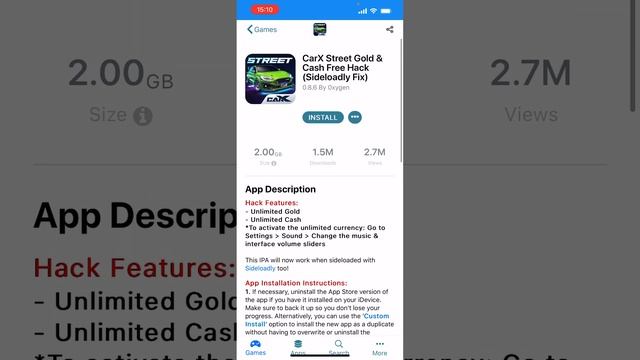 Tutorial How to Download CarXStreet app on your iOS Device with iOSGods app смотреть онлайн