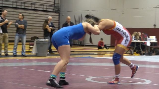 2016 McMaster Invitational FW55kg Cierra Carere (Guelph) Vs Chelsey Sicard (Guelph)