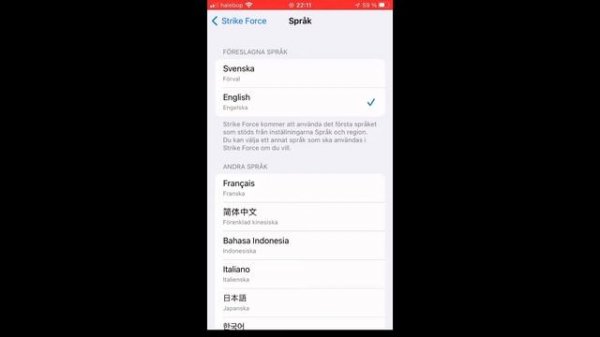 How to change language on Marvels Strike Force iPhone