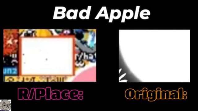【東方】Bad Apple!! ＰＶ【影絵】 R/Place 2023 Time-lapse смотреть онлайн