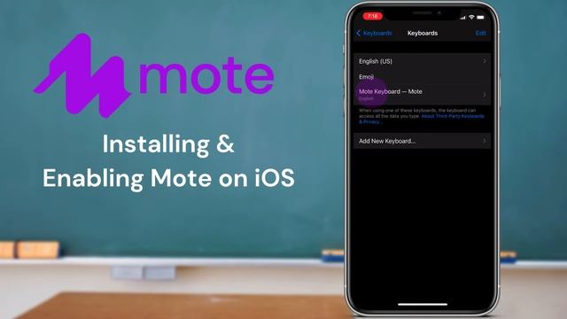 Mote on iOS Keyboard Setup Process смотреть онлайн