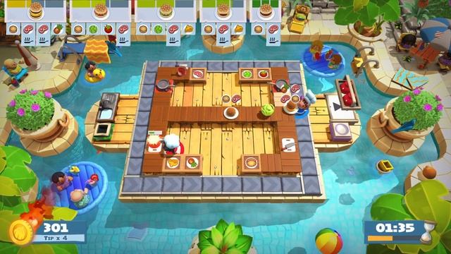 Overcooked! 2: Surf 'n' Turf 2-3 4 Stars