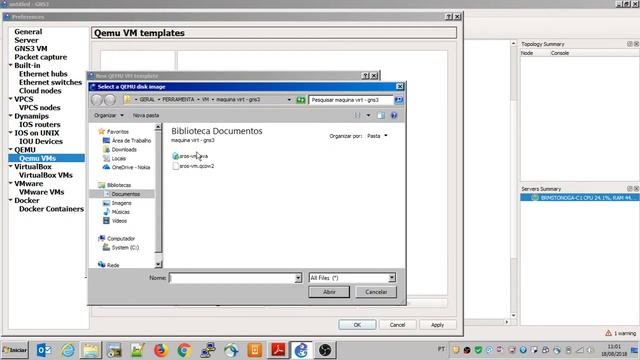 Rodar maquina virtual 7750 no GNS3 смотреть онлайн
