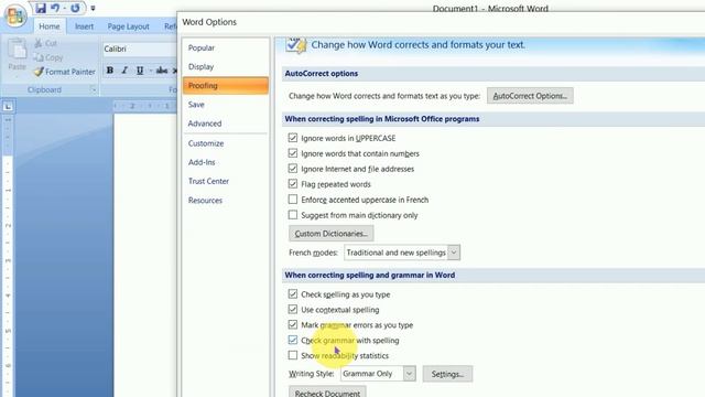 Microsoft Word Spelling & Grammar Check On/Off kaise karen смотреть онлайн