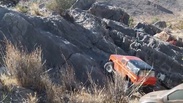 RC EXCURSION-#36 Scale BASHING cliff shadow cc01, scx10, red cat смотреть онлайн
