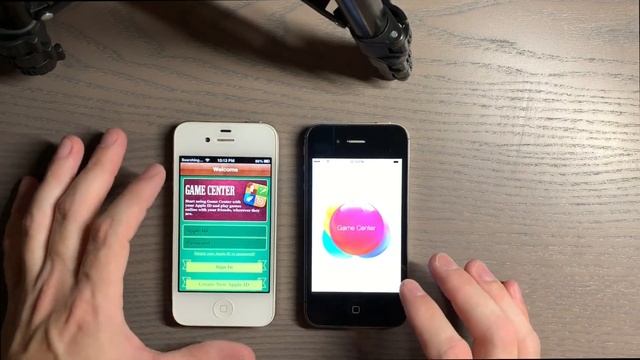 iOS 6 vs. iOS 7 on iPhone 4 (old school speedtest!) смотреть онлайн