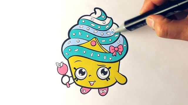 Раскраски для детей Шопкинс  Королева Кексик раскраска  Мои раскраски