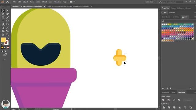 How to Draw Emoji Spike Brawl Stars in Flat Design | Adobe Illustrator Tutorial Indonesia смотреть онлайн