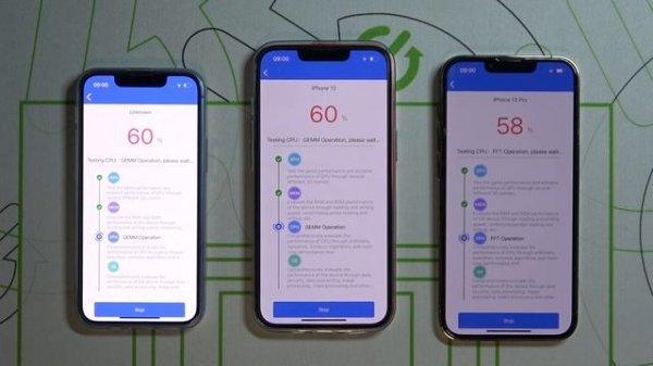 Сравнение iPhone 13 mini vs iPhone 13 vs iPhone 13 pro / Тест айфонов с antutu benchmark