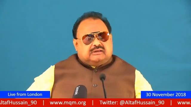 LIVE: Father of the Mohajir Nation QeT Altaf Hussain live from London - 30 November 2018 смотреть онлайн