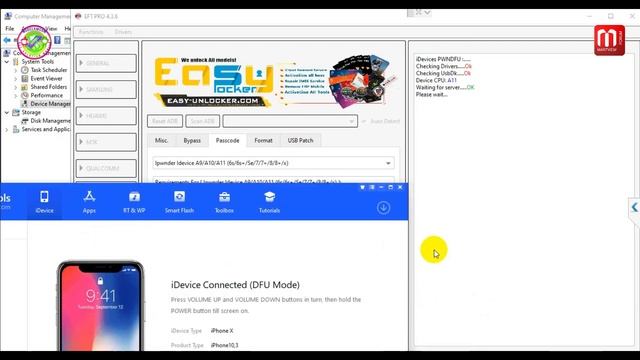 HOW FIX ERROR ***Sending File (ibec.img4)....*** BYPASS IPHONE X IOS 15 PASSCODE BY EFT PRO