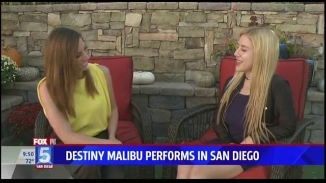 Destiny Malibu Live on Fox 5 News San Diego смотреть онлайн