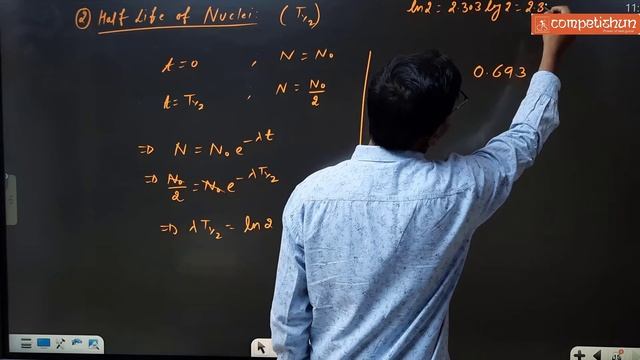 #5- Law of Radioactive Decay| Rate of Disintegration of Radioactive Nuclei| Half Life| Mean Life смотреть онлайн
