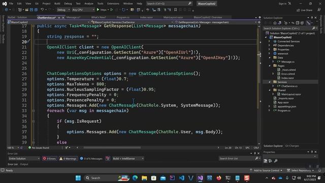 Coding a ChatBot in C# and .NET Blazor using Azure AI from Scratch смотреть онлайн
