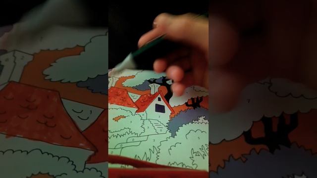 смешная история+раскраска по номерам  #маркеры #ASMR