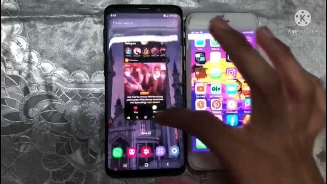 Samsung S9 vs Iphone 7 || side by side comparison смотреть онлайн