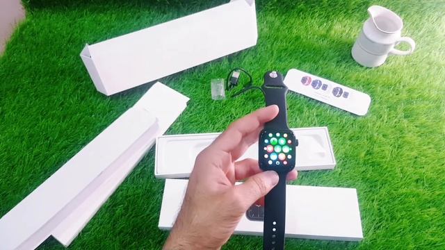 HT55 SMART WATCH 44mm ,APPLE WATCH SERIES 7 CLONE UNBOXING AND COMPLETE REVIEW смотреть онлайн
