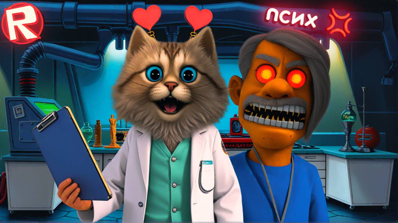 ВСТРЕТИЛ ДОКТОРА АНИМАТРОНИКА В РОБЛОКС ПОБЕГ ИЗ ГОСПИТАЛЯ Весёлый Кот смотреть онлайн