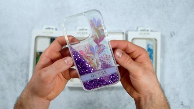 iPhone 14 szériára Guess Liquid Glitter Flower tokok смотреть онлайн